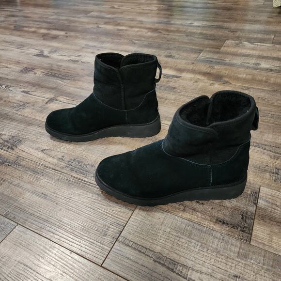 Pre-owned UGG Kristin black suede classic boots size 9 - Picture 1 of 10